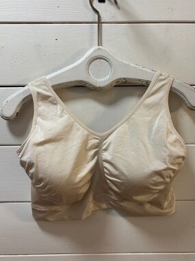 TRUEKIND Beige Wireless Comfort Bra 4XL